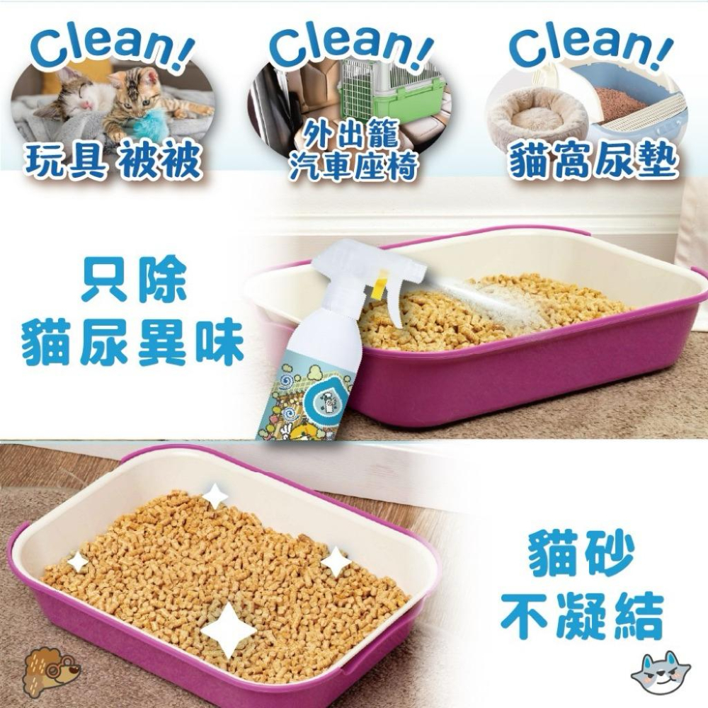 促銷價 臭味滾 除臭/抑菌噴霧 貓用 去尿味 貓尿500ml-細節圖3