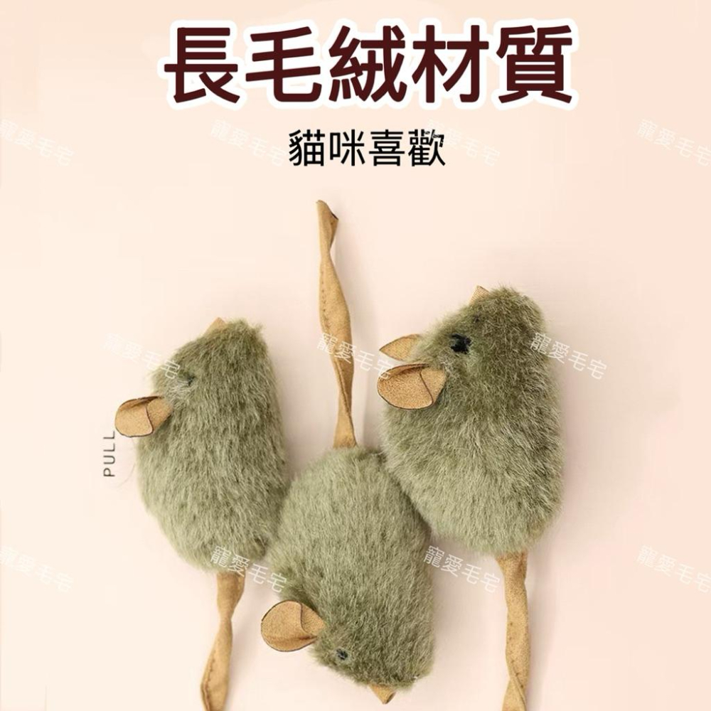 寵愛毛宅 貓咪玩具 貓玩具 仿真老鼠玩具 逗貓玩具 逗貓發聲玩具 貓咪自嗨解悶玩具 貓咪磨牙玩具-細節圖2