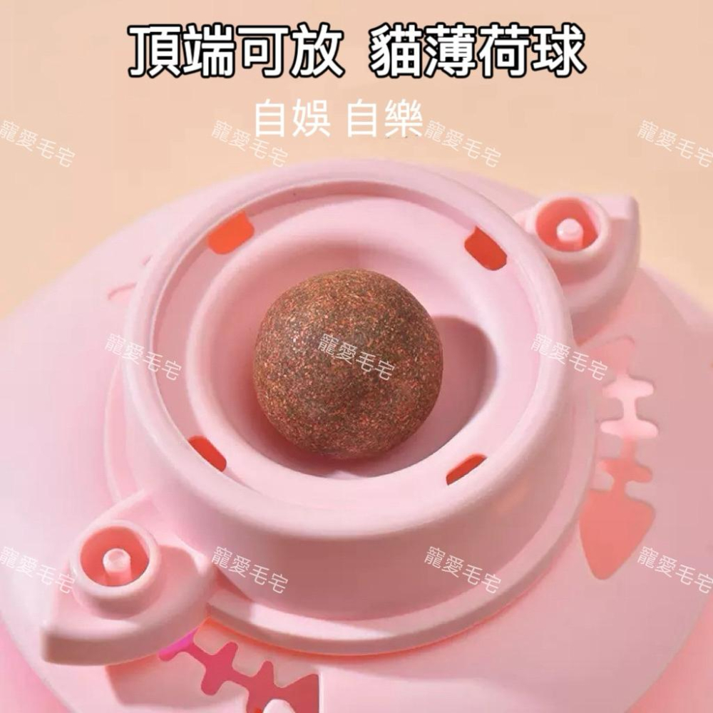 寵愛毛宅 貓咪玩具 貓咪旋轉四層軌道逗貓玩具 貓咪自嗨玩具 貓咪解悶益智玩具-細節圖6