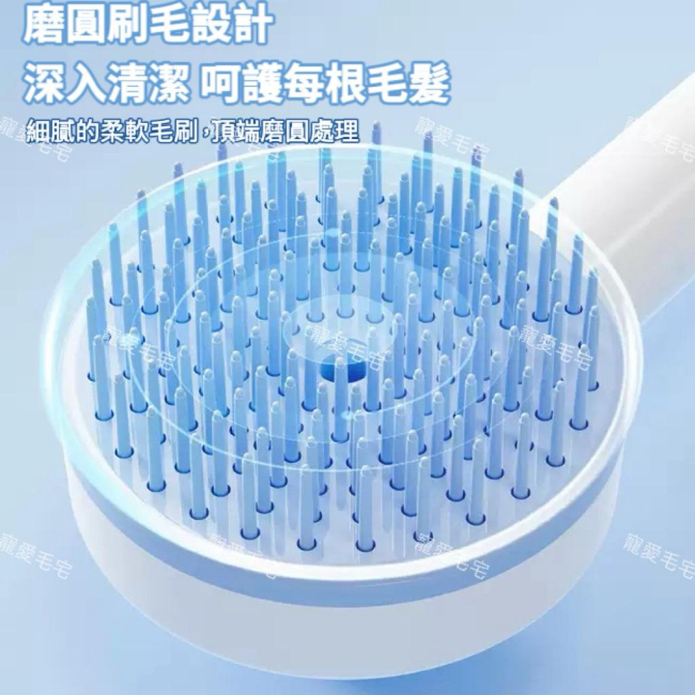 寵愛毛宅 寵物用品 寵物清潔梳 寵物祛浮毛梳 狗狗脫毛刷 寵物洗澡刷 干濕兩用寵物自潔刷 除毛梳 貓狗除毛 洗澡刷-細節圖6