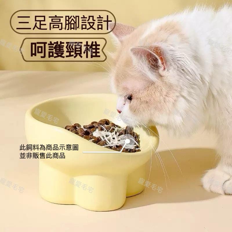 寵愛毛宅 寵物用品 寵物餵食碗 寵物水碗 貓碗 狗碗 高腳護頸碗 防打翻斜口碗-細節圖2