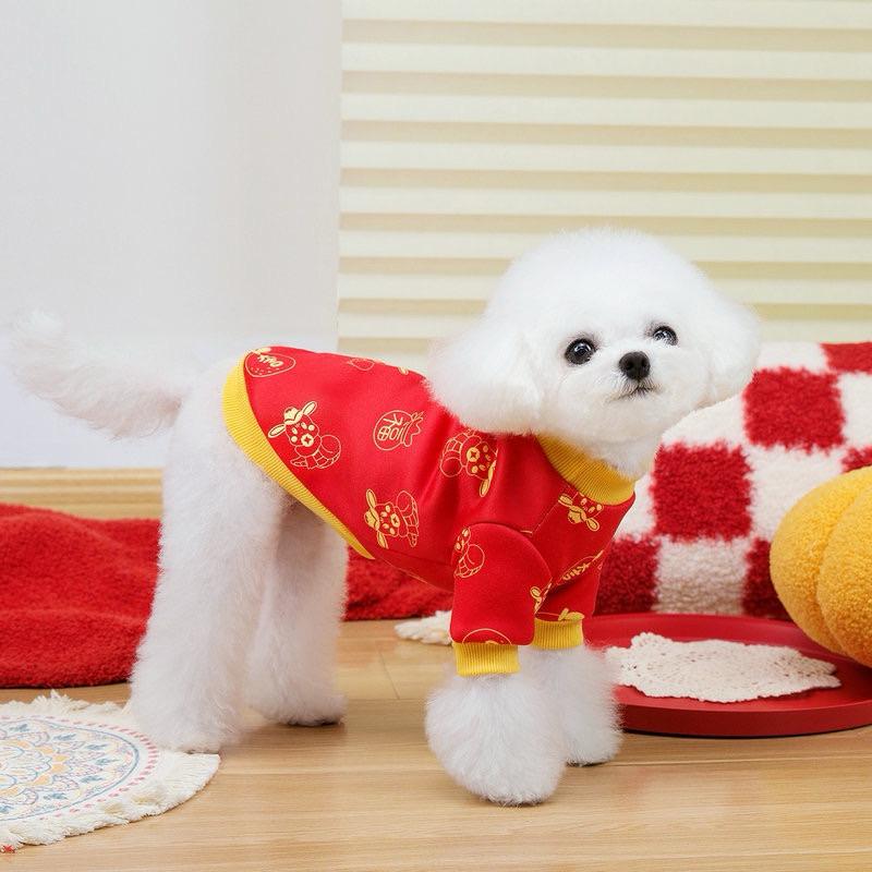 寵愛毛宅 寵物衣服 寵物新年衣服 寵物過年衣服 寵物棉服 貓咪過年衣服 狗狗過年衣服 狗狗新年衣服  保暖背心-細節圖6