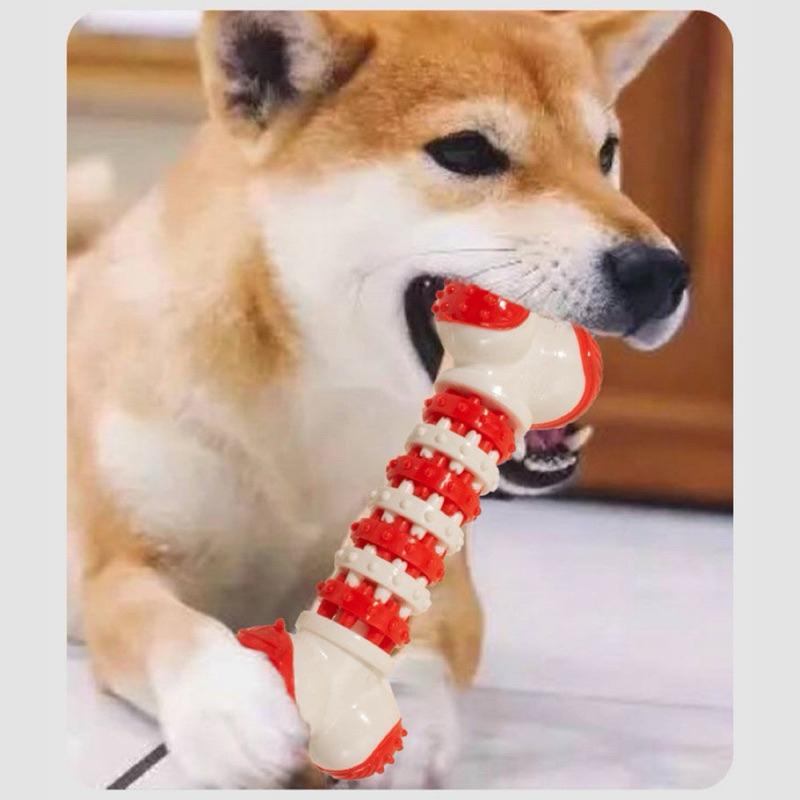 寵愛毛宅 寵物玩具 狗狗玩具 齒輪玩具 骨頭玩具 耐咬耐磨 拼色骨頭玩具 磨牙玩具-細節圖3