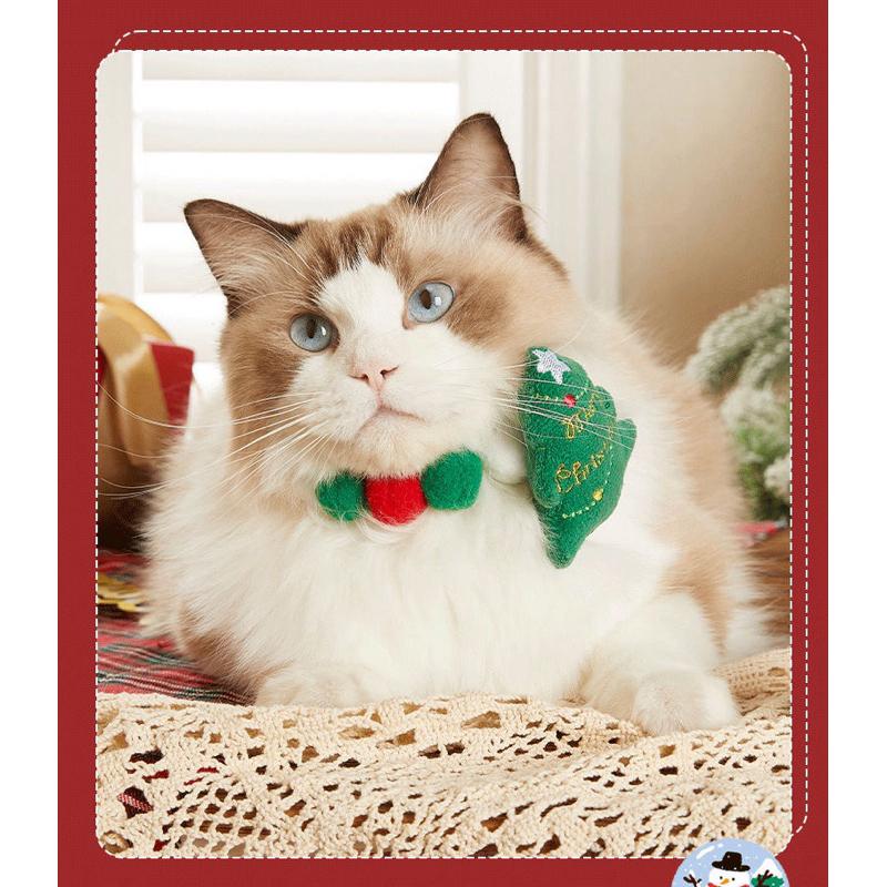 寵愛毛宅 新品 寵物聖誕項圈 貓咪聖誕項圈 狗狗聖誕項圈 寵物彈力項圈 貓咪聖誕裝飾 狗狗聖誕裝飾-細節圖7