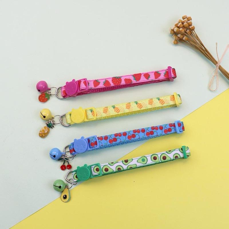 寵愛毛宅 寵物項圈 貓咪項圈 貓咪鈴鐺項圈 寵物水果項圈 幼犬小型犬項圈 寵物頸圈 貓咪鈴鐺項圈 寵物鈴鐺項圈-細節圖4