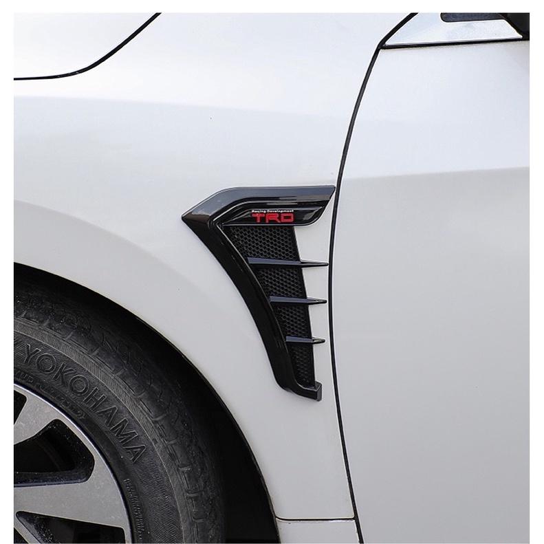 🇹🇼 《新款鯊魚鰓》高質感葉子板裝飾 鯊魚鰓 碳纖維/純黑 假風口裝飾 葉子板風口 汽車改裝-細節圖3