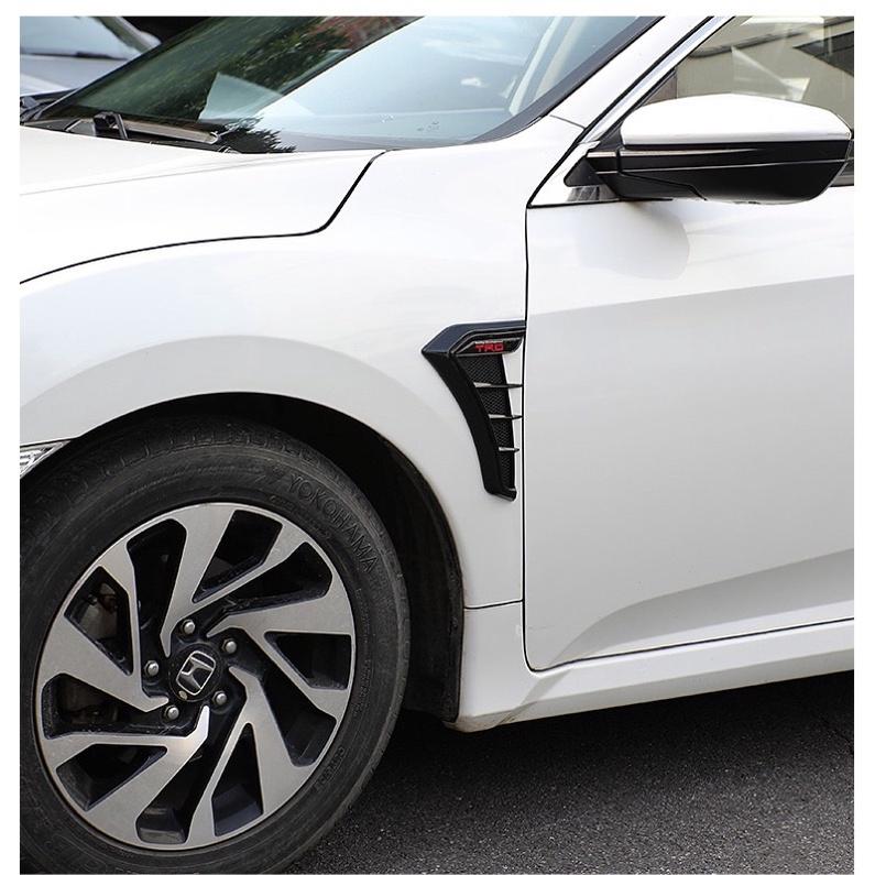 🇹🇼 《新款鯊魚鰓》高質感葉子板裝飾 鯊魚鰓 碳纖維/純黑 假風口裝飾 葉子板風口 汽車改裝-細節圖4