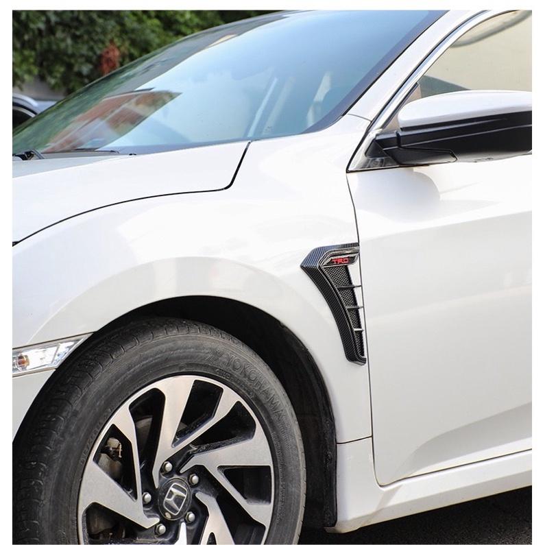 🇹🇼 《新款鯊魚鰓》高質感葉子板裝飾 鯊魚鰓 碳纖維/純黑 假風口裝飾 葉子板風口 汽車改裝-細節圖8