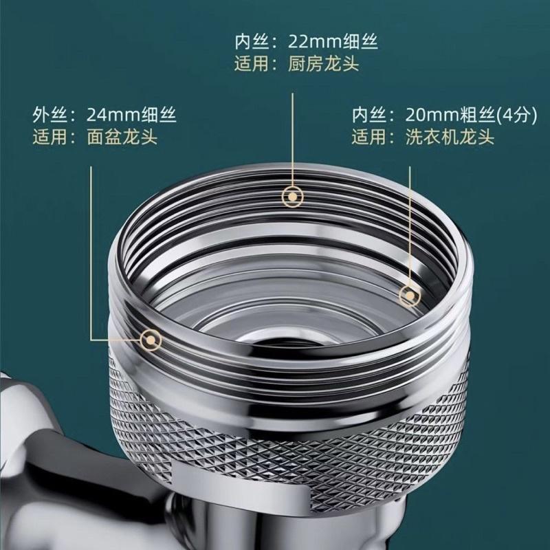 BJ商城🇹🇼 機械臂水龍頭 水龍頭延長器 ABS 1080° 萬向旋轉 水龍頭起泡器 防濺水龍頭 雙模式出水 洗漱神器-細節圖8