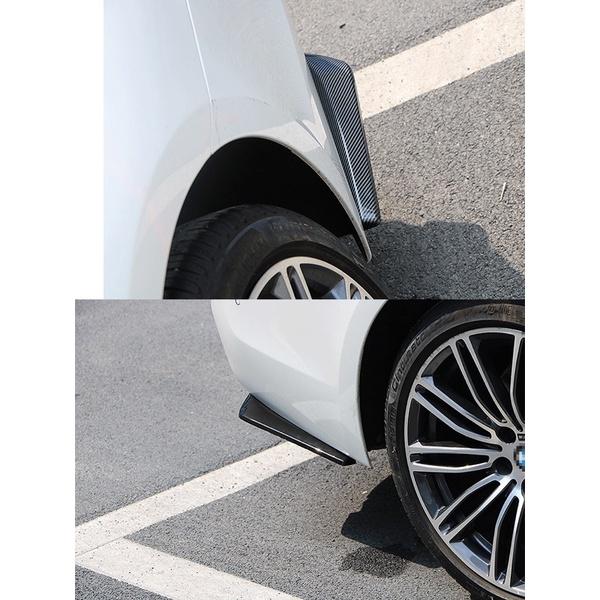 ［BJ商城］通用款後下巴 汽車後下巴定風翼 汽車防撞下巴 車用改裝 防撞後鏟 黑 碳纖維-細節圖5