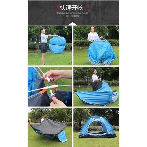 ［BJ商城］帳篷 兩秒秒速開戶外 雙人露營帳篷 野營 摺疊沙灘帳篷 全自動 帳篷3-4人 小帳篷 雙人-細節圖7