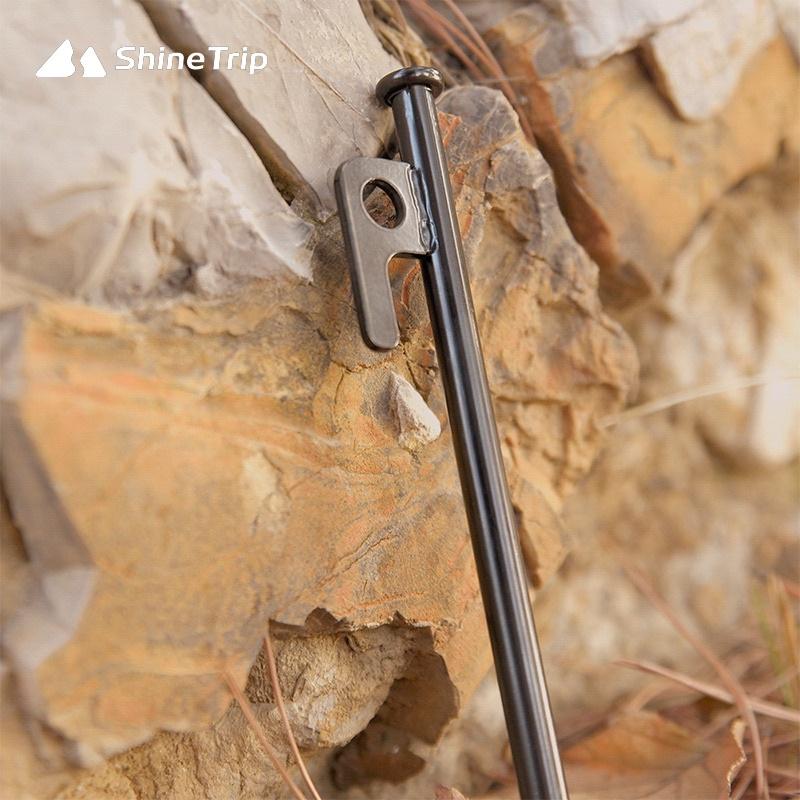 ［BJ商城］營釘 鋼製黑釘 大黑釘  地釘 天幕帳篷防風營繩釘 露營釘  露營零件和工具  戶外 露營 野營 天幕帳篷-細節圖2