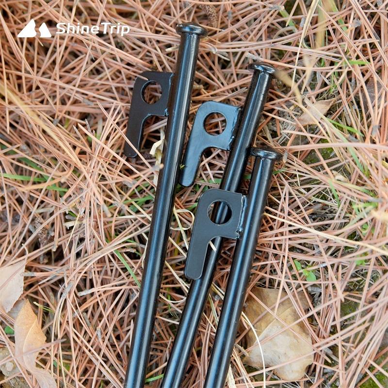 ［BJ商城］營釘 鋼製黑釘 大黑釘  地釘 天幕帳篷防風營繩釘 露營釘  露營零件和工具  戶外 露營 野營 天幕帳篷-細節圖3