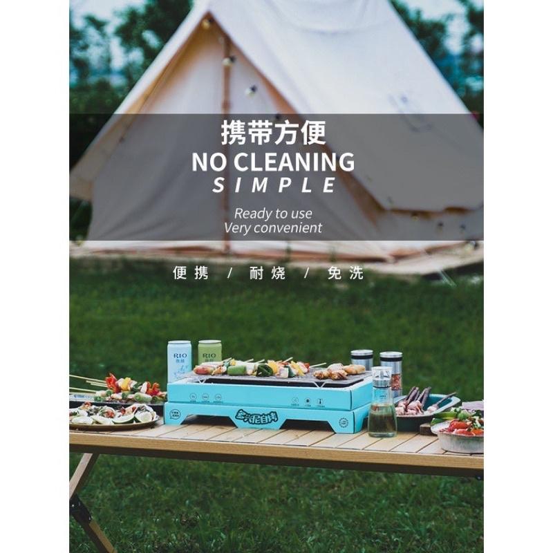 🇹🇼小型户外野餐燒烤爐 家用烤肉架 木炭烤肉爐  炭烤爐 戶外 一次性燒烤爐 BBQ 烤肉架 烤肉爐 烤爐 無煙烤肉爐-細節圖3