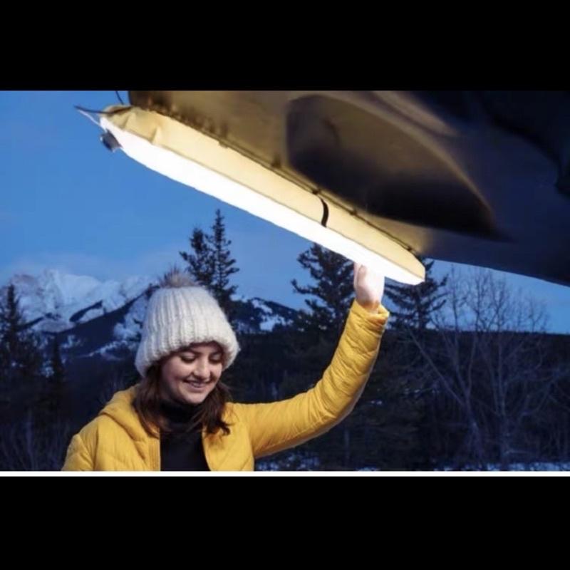 ［BJ商城］折疊充氣露營燈 戶外折疊燈 磁貼 LED燈管 USB供電 手電筒 帳篷燈 露營 擺攤-細節圖5