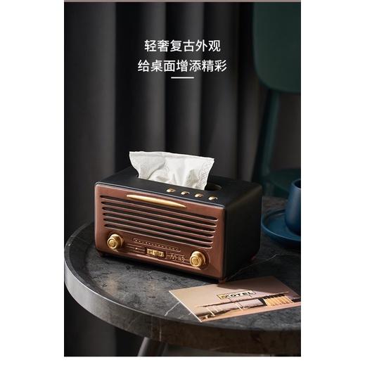 ［BJ商城］復古收音機紙巾盒 復古面紙盒 創意面紙盒 抽紙盒  衛生紙盒 餐廳抽紙巾盒 仿收音機紙巾盒-細節圖4