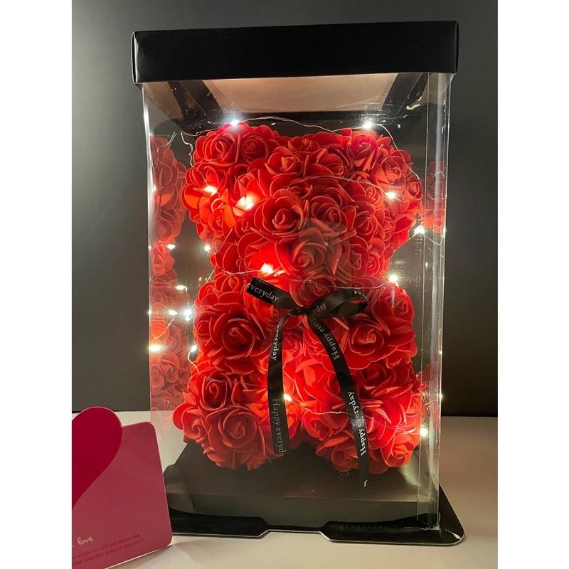 ［BJ商城］【浪漫小熊】玫瑰花熊 玫瑰小熊 熊熊花 玫瑰熊 花 玫瑰花 紅玫瑰熊 玫瑰花熊熊 熊熊 交換禮物 聖誕禮物-細節圖2