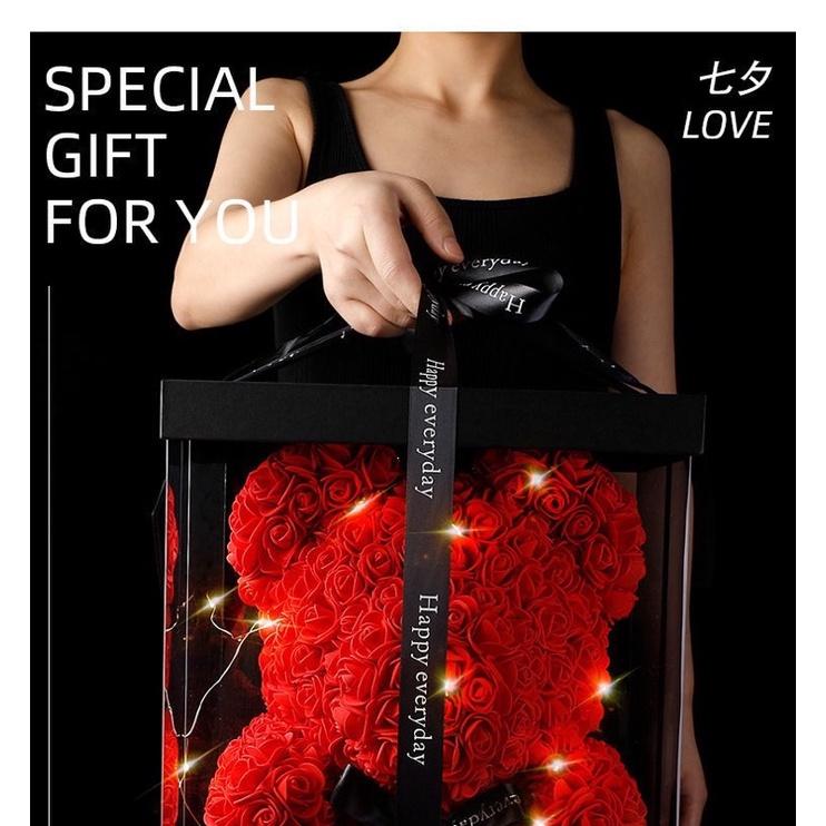 ［BJ商城］【浪漫小熊】玫瑰花熊 玫瑰小熊 熊熊花 玫瑰熊 花 玫瑰花 紅玫瑰熊 玫瑰花熊熊 熊熊 交換禮物 聖誕禮物-細節圖5