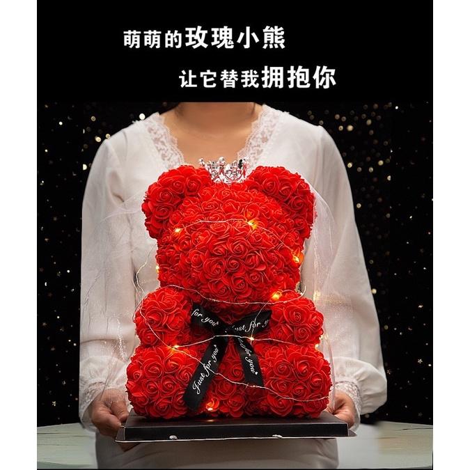 ［BJ商城］【浪漫小熊】玫瑰花熊 玫瑰小熊 熊熊花 玫瑰熊 花 玫瑰花 紅玫瑰熊 玫瑰花熊熊 熊熊 交換禮物 聖誕禮物-細節圖6