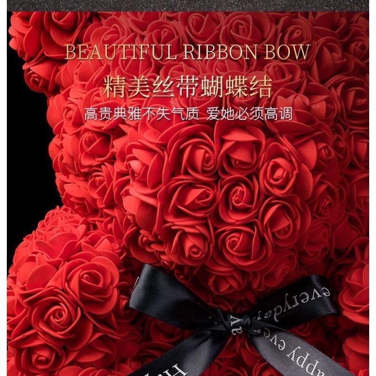 ［BJ商城］【浪漫小熊】玫瑰花熊 玫瑰小熊 熊熊花 玫瑰熊 花 玫瑰花 紅玫瑰熊 玫瑰花熊熊 熊熊 交換禮物 聖誕禮物-細節圖8