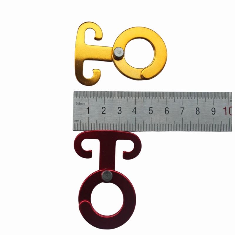 ［BJ商城］戶外 露營 鋁合金O型扣環 營繩止滑掛勾 野營風繩快掛 燈條勾 營繩鉤 O型扣環 繩索快扣 營繩掛鉤-細節圖6