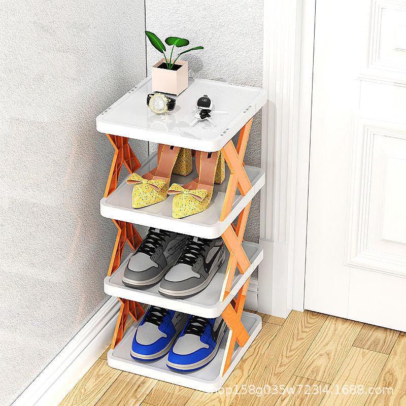 ［BJ商城］[多層收納] 多層鞋架 分層鞋架 拖鞋架 X型鞋架 簡易鞋架 組合鞋架 室內拖鞋架 鞋櫃鞋架 鞋盒收納 鞋架-細節圖5