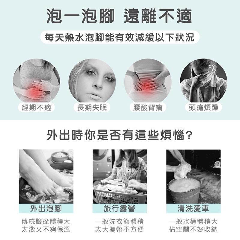 ［BJ商城］22L折疊泡腳袋 摺疊泡腳桶 折疊泡腳盆 便攜泡腳桶 折疊足浴盆 戶外摺疊水桶泡腳盆 旅行洗漱洗臉盆 泡腳袋-細節圖3