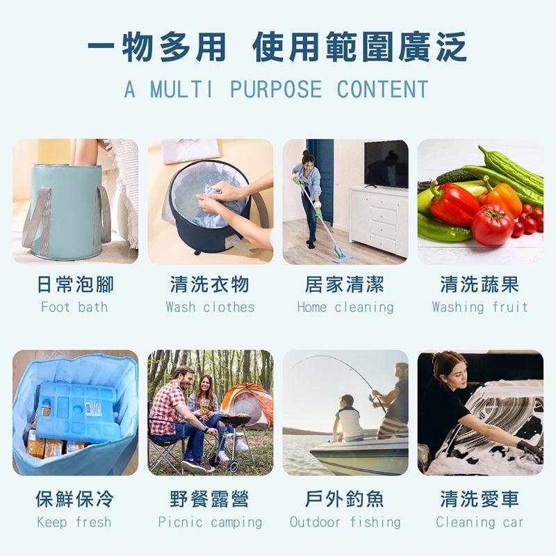 ［BJ商城］22L折疊泡腳袋 摺疊泡腳桶 折疊泡腳盆 便攜泡腳桶 折疊足浴盆 戶外摺疊水桶泡腳盆 旅行洗漱洗臉盆 泡腳袋-細節圖8