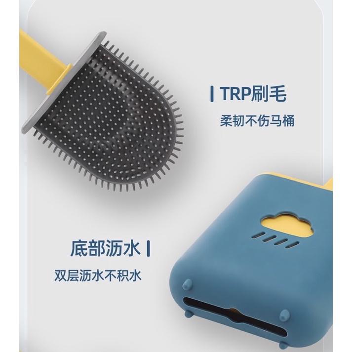 ［BJ商城］台灣現貨🇹🇼 北歐T硅膠馬桶刷 衛生間 7軟膠死角清潔刷 馬桶縫隙刷 長柄廁所刷 馬桶刷-細節圖5