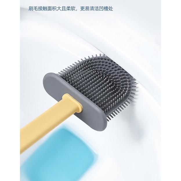 ［BJ商城］台灣現貨🇹🇼 北歐T硅膠馬桶刷 衛生間 7軟膠死角清潔刷 馬桶縫隙刷 長柄廁所刷 馬桶刷-細節圖6