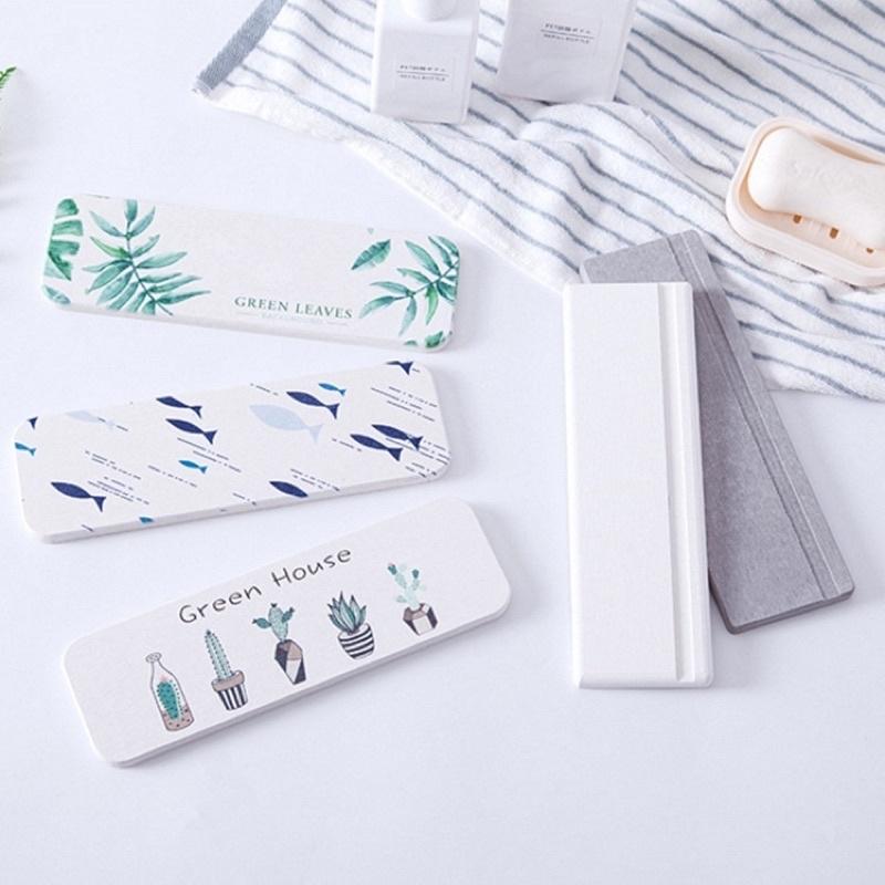 ［BJ商城］台灣現貨🇹🇼硅藻泥 洗漱台防水墊 硅藻土皂墊 皂托 皂架 廁所牙 刷置物架 吸水墊-細節圖3