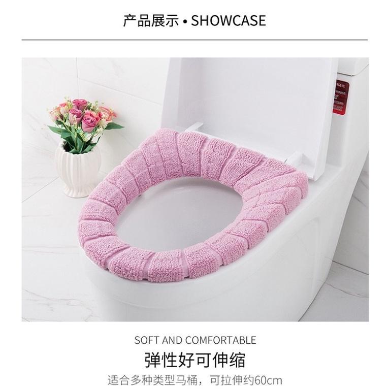 [BJ商城］🇹🇼家用馬桶墊 坐墊 北歐風 馬桶套 加厚保暖 坐便套衛生間 通用 加絨馬桶圈-細節圖2