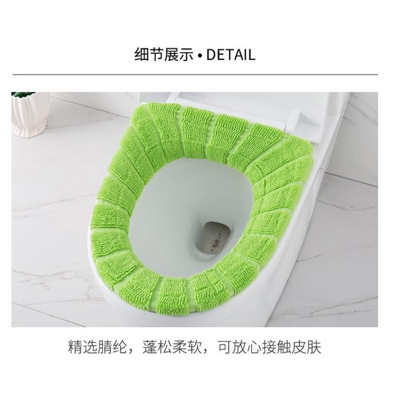 [BJ商城］🇹🇼家用馬桶墊 坐墊 北歐風 馬桶套 加厚保暖 坐便套衛生間 通用 加絨馬桶圈-細節圖8