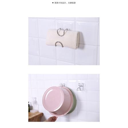 ［BJ商城］🇹🇼臉盆掛鉤 掛勾 黏勾 掛鉤 掛鈎 臉盆掛鈎 掛架 浴室掛鈎 免打孔 黏貼式 臉盆-細節圖9