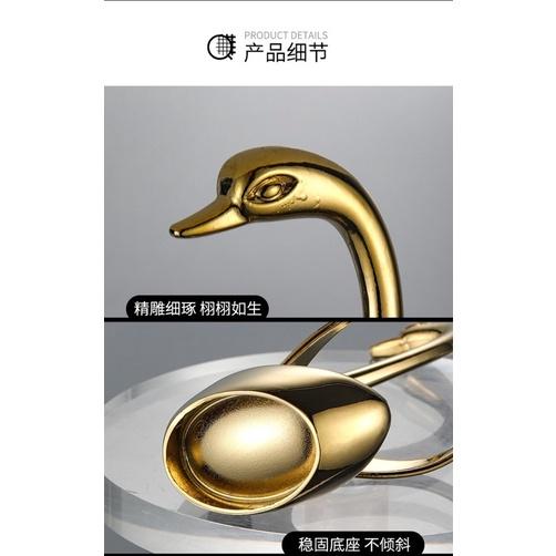 ［BJ商城］🇹🇼304不鏽鋼 創意天鵝水果叉座組 天鵝餐具座 鋅合金天鵝餐具座底 天鵝水果叉座套-細節圖5