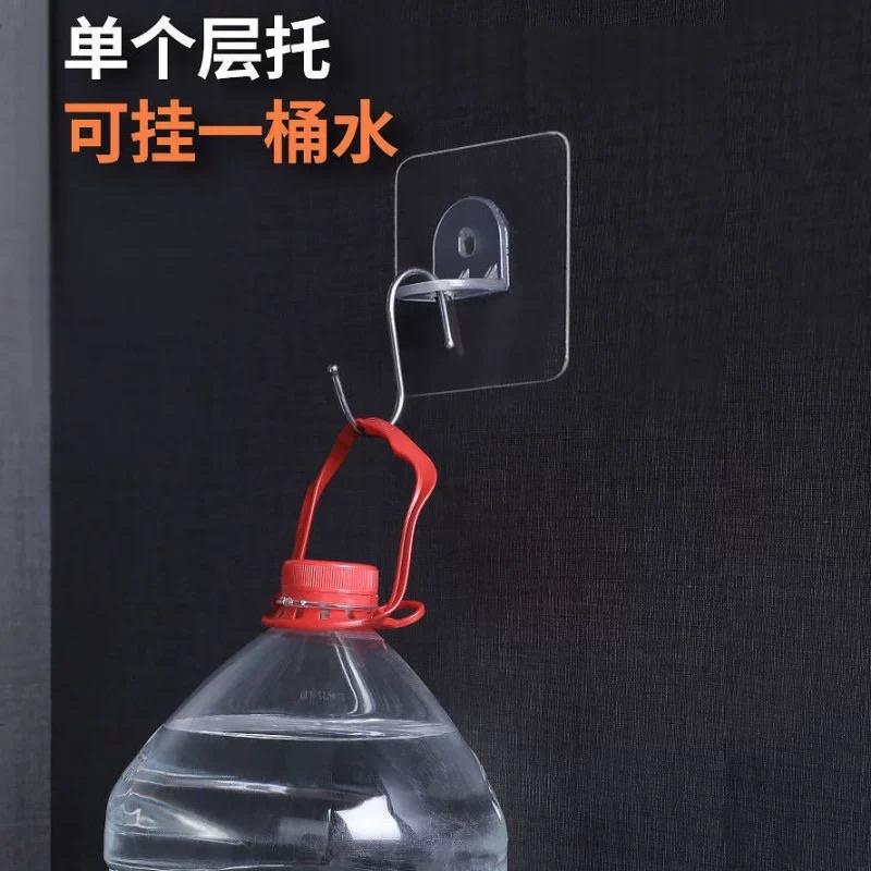 [BJ商城］台灣現貨🇹🇼粘貼無痕層拖免打孔 隔板托 固定托 托釘 櫥櫃層板 拖托 釘隔板 固定配件 層板托 層托 隔板層-細節圖5