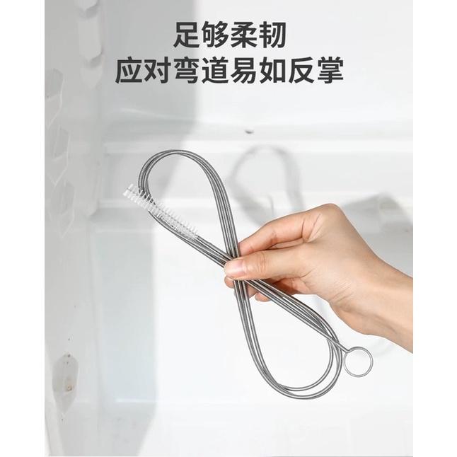 [BJ商城］台灣現貨🇹🇼1.5米萬用疏通器 排水孔 家用 通冰箱 廚房 浴室 排水孔 輸通積水堵塞 清理水道 清洗神器-細節圖4