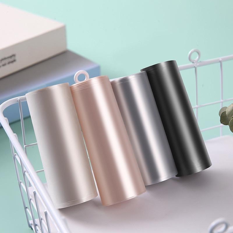 ［BJ商城］台灣🇹🇼 日式質感垃圾袋 大號加厚平口 垃圾袋 日式科技黑45*50PE五連卷100入-細節圖2