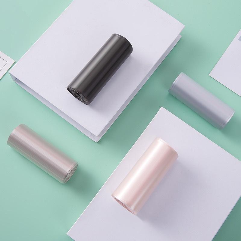 ［BJ商城］台灣🇹🇼 日式質感垃圾袋 大號加厚平口 垃圾袋 日式科技黑45*50PE五連卷100入-細節圖3