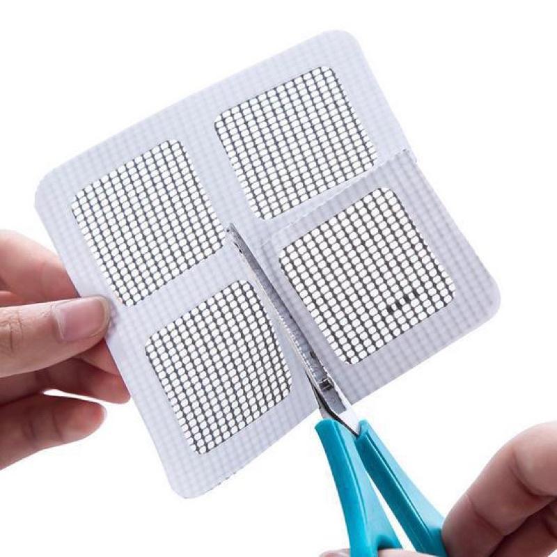 [BJ商城］台灣現貨🇹🇼 四格一片 10x10cm DIY紗窗修補貼 防蚊紗窗貼 夏日防蚊蟲 修補片 紗窗紗門修補蚊窗補-細節圖5