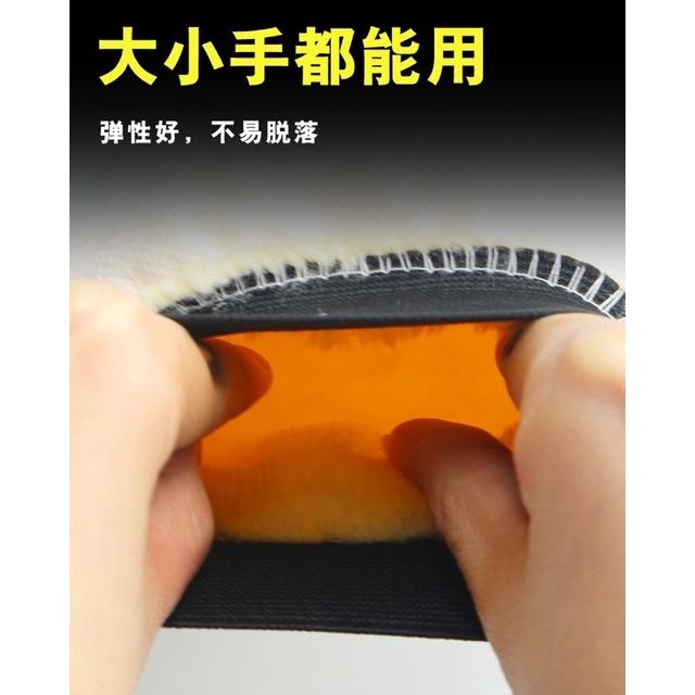 ［BJ商城］台灣現貨🇹🇼 羊毛手套洗車手套不傷漆面毛絨擦車洗車工具汽車清洗手套打沫熊掌專用-細節圖3