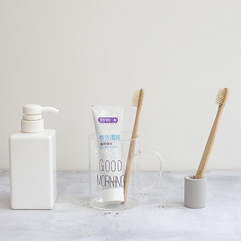 [BJ商城］台灣現貨🇹🇼 硅藻土小牙刷架吸附異味牙刷座浴室用品乾燥吸濕-細節圖2