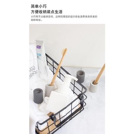 [BJ商城］台灣現貨🇹🇼 硅藻土小牙刷架吸附異味牙刷座浴室用品乾燥吸濕-細節圖5