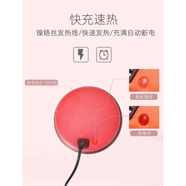 [BJ商城］台灣現貨🇹🇼暖手寶 充電防爆無水 安全 電暖寶 電熱寶 暖腰宮暖寶寶 電熱餅-細節圖8