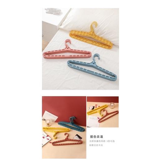 [BJ商城］台灣現貨🇹🇼 可伸縮無痕衣架 成人衣架乾濕兩用衣服晾衣架掛衣架-細節圖3