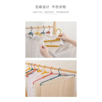 [BJ商城］台灣現貨🇹🇼 可伸縮無痕衣架 成人衣架乾濕兩用衣服晾衣架掛衣架-細節圖4