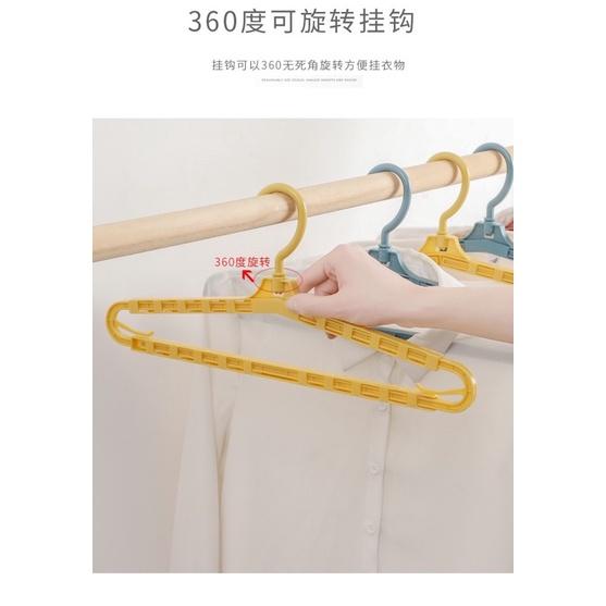 [BJ商城］台灣現貨🇹🇼 可伸縮無痕衣架 成人衣架乾濕兩用衣服晾衣架掛衣架-細節圖6