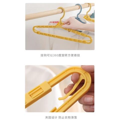 [BJ商城］台灣現貨🇹🇼 可伸縮無痕衣架 成人衣架乾濕兩用衣服晾衣架掛衣架-細節圖8