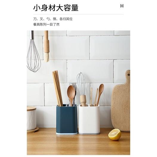 [BJ商城］台灣現貨🇹🇼 北歐風瀝水筷子架置物架 簡約家用筷子筒 廚房收納盒 筷子收納盒-細節圖9