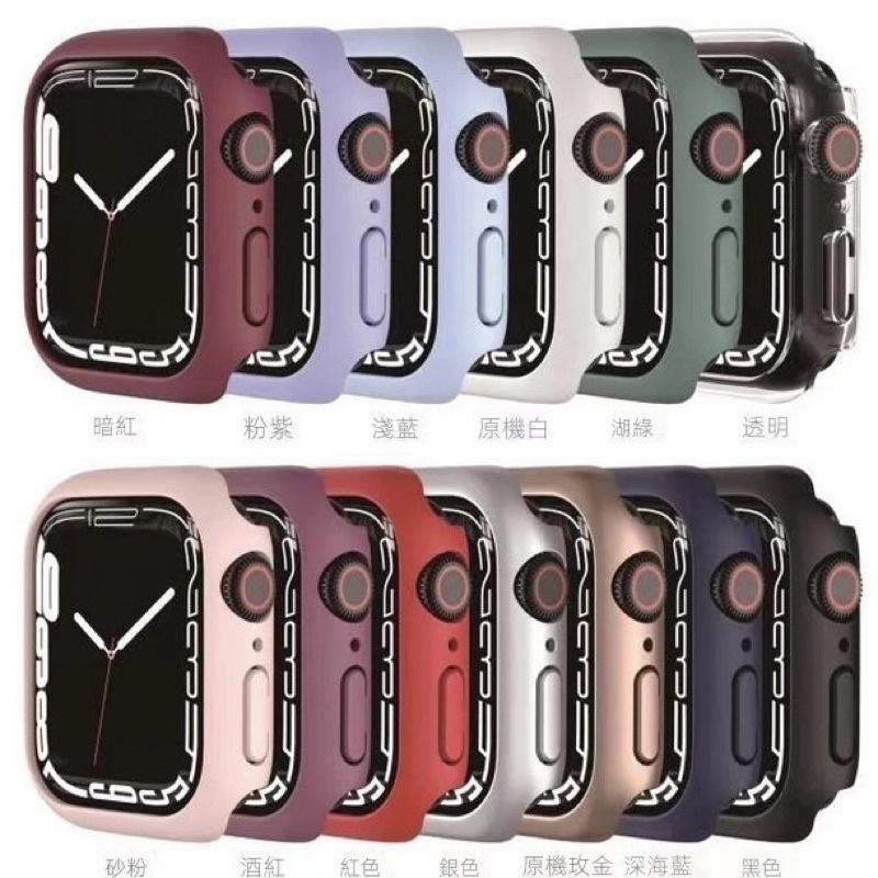 ［BJ商城］蘋果手錶7代保護殼 PC硬殼蘋果半包Apple Watch 7保護41mm 45mm iWatch7錶框-細節圖2